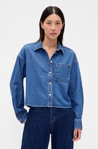 Ženska oversized fit košulja od denima