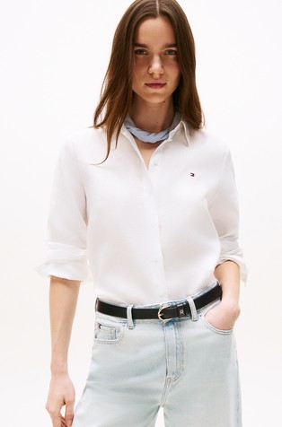 Relaxed fit lanena košulja