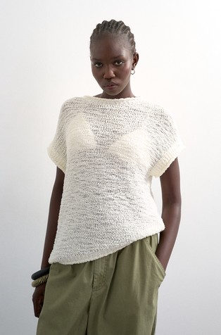 TSKAIA knitted asymetric top