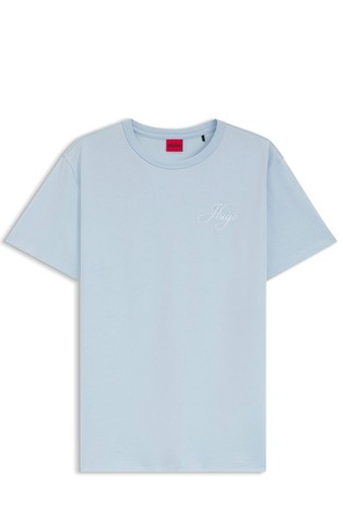 Cotton-jersey T-shirt with embroidered logo
