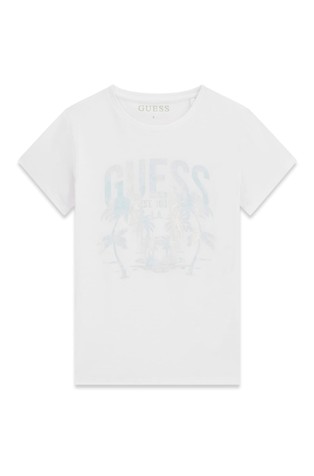 Majica s logotipom i otiskom palmi