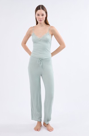 Nettie pidžama od rastezljive viskoze s detaljima od čipke