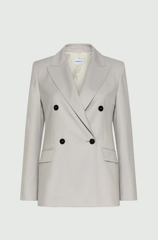 Sako s dvorednim kopčanjem od mješavine s viskozom