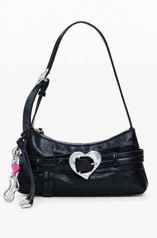 Srednje velika torbica s kopčom u obliku srca