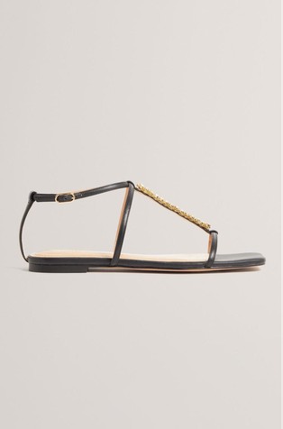 Niske sandale s ukrasnim kamenčićima