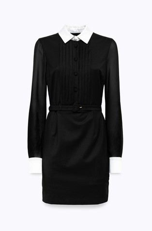 Short shirt dress with georgette sleeves