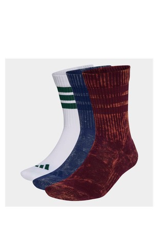 3-Stripes Crew Socks Washed 3 Pair Pack