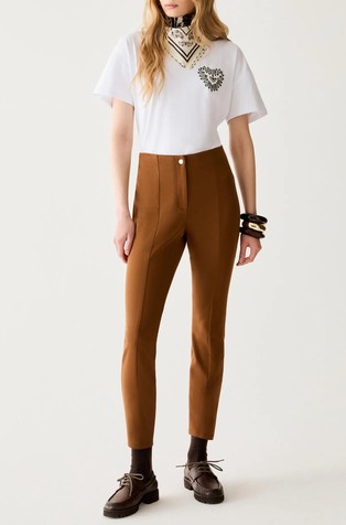 Slim fit cavalry twill trousers