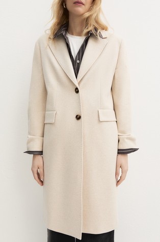 Cotton blend coat