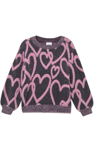 Loose fit pleten pulover od mješavine viskoze s resastom površinom