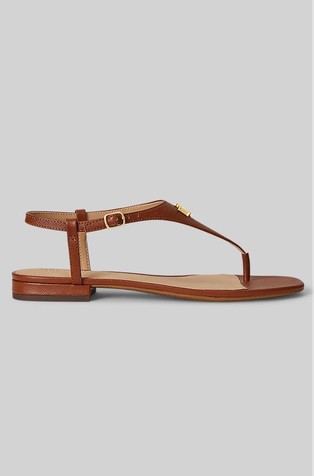 Everley II Crosshatch Leather Sandal