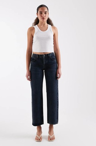 TSEMBER široke jeans hlače s niskim strukom
