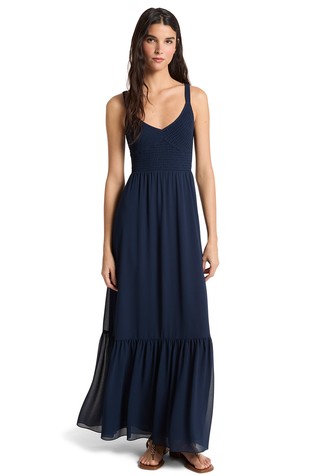 Duga haljina s V-izrezom