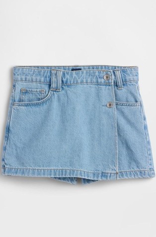 Denim kratke hlače s preklopom sprijeda za djevojčice