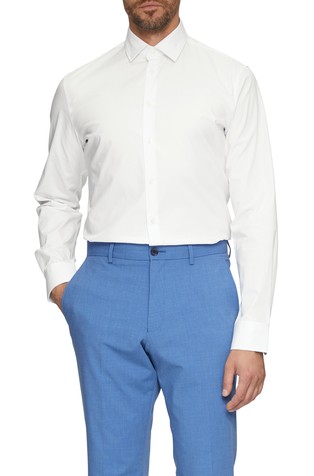 Slim fit stretch cotton shirt