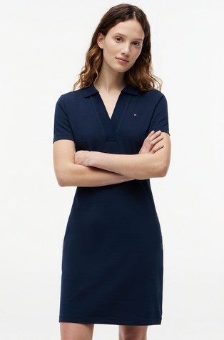 1985 Slim Pique Mini Polo Dress