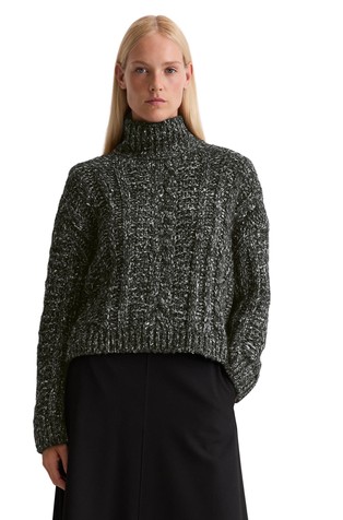 Oversized sweater in mix of alpaca wool