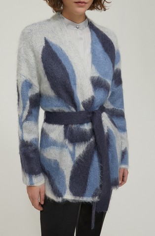 Kardigan od mješavine s moherom