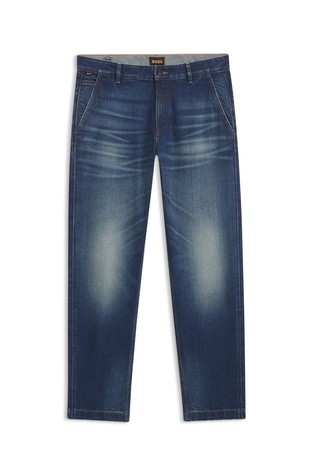 Tapered fit jeans hlače od comfort-stretch denima