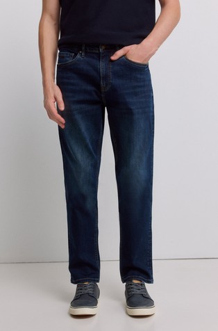 Slim fit jeans hlače s ispranim izgledom