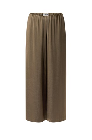 Wide trousers in satin