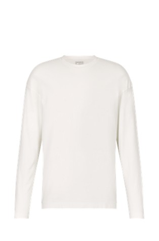 Pamučna majica dugih rukava s ispranim izgledom