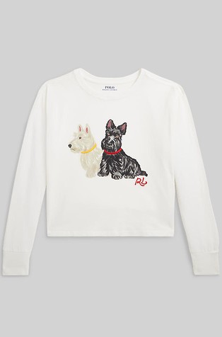 Majica dugih rukava od jersey tkanine s otiskom