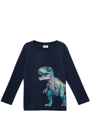 Majica dugih rukava s otiskom s 3D-učinkom