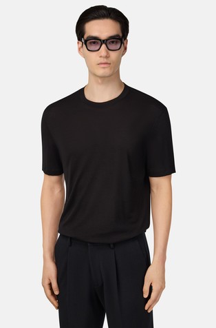 Majica kratkih rukava od vune i tencela