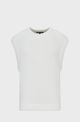 Pleten prsluk s okruglim izrezom