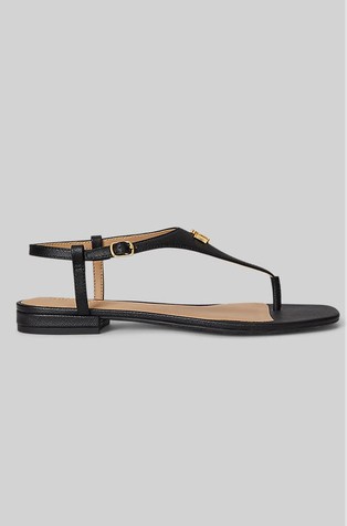 Everley II Crosshatch Leather Sandal