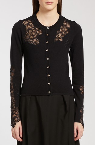 Kardigan s umetcima od čipke
