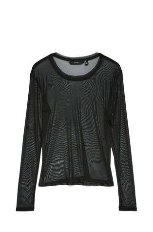 VMLOVA mrežasta majica dugih rukava