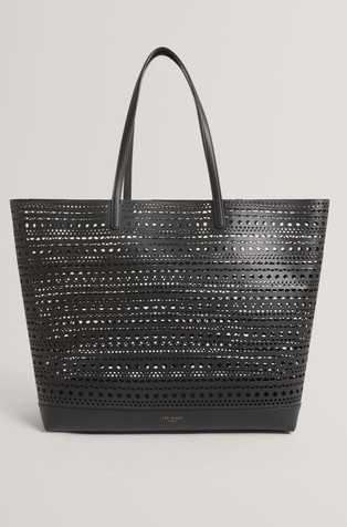 Velika kožna tote torbica s perforacijama