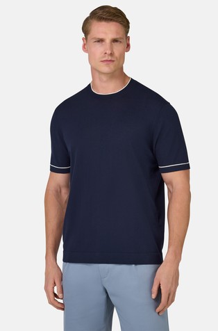 Pletena pamučna majica kratkih rukava