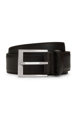 Kožni remen s logo kopčom