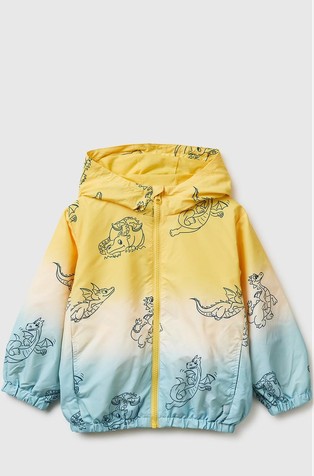 Jakna s kapuljačom i uzorkom dinosaura