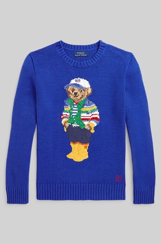 Polo Bear pleten pamučni pulover