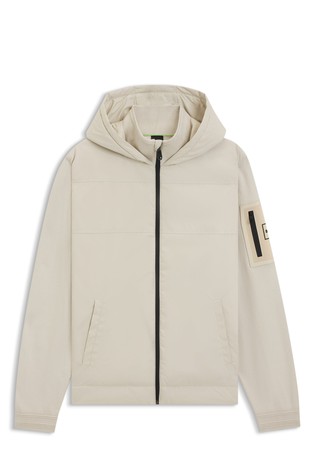 Hybrid jacket with hood