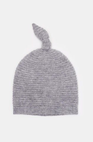 Kapa od mješavine vune s čvorom