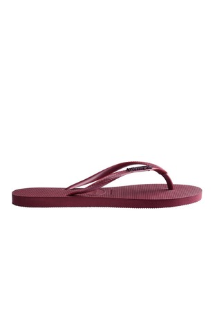 Slim Logo Metallic Flip Flops