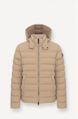 Vodoodbojna prošivena jakna punjena paperjem s uklonjivom kapuljačom