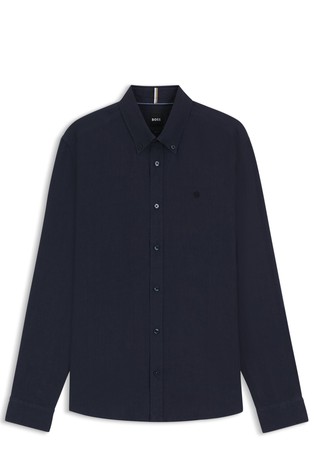 Slim fit lanena košulja