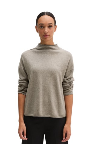 Oversized fit pleten pulover od mješavine vune