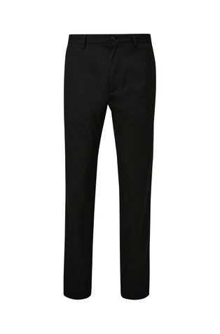 Slim fit viscose blend trousers