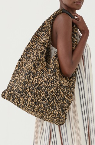 Velika pletena tote torba