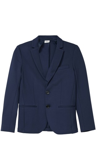 Jogging suit jacket made from stretchy interlock jersey