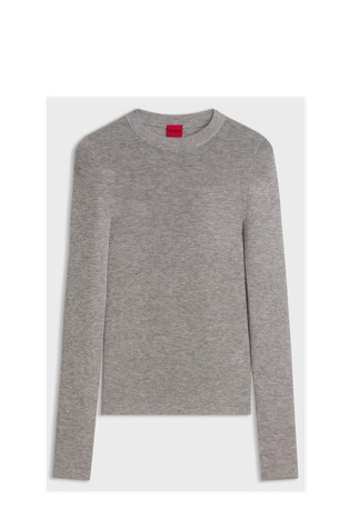 Slim-fit sweater in a wool blend