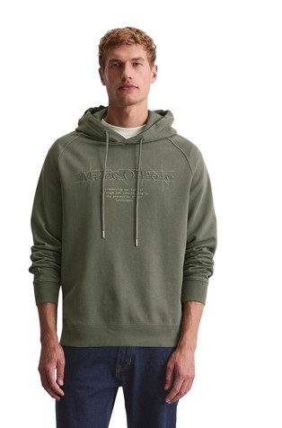 Hooded sweater relaxed fit made from recycled cotton