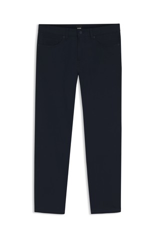 Delaware slim-fit trousers in cotton-blend twill